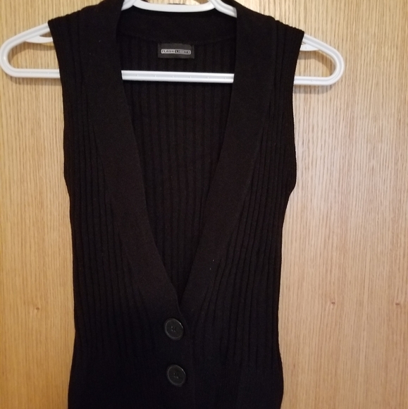 Women's black button down vest flash lights brand size small - Picture 1 of 4